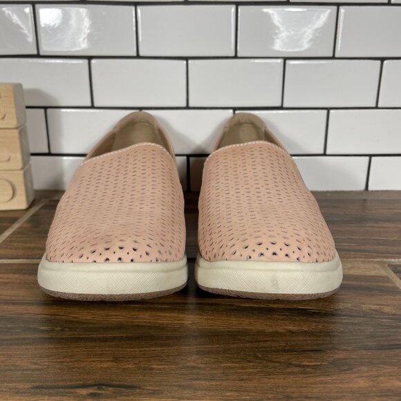 Earth Origins Elin Womens Size 8 Wide Shoes Dusty Pink Leather Casual Slip On - Picture 3 of 13